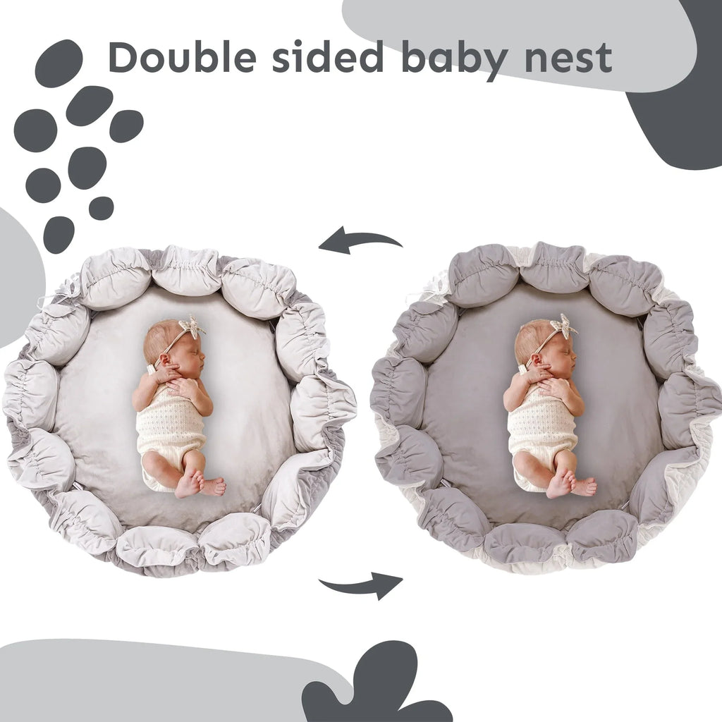 5-in-1 Thick & Plush Play Gym, Convertible Stage-Based Developmental Activity Gym & Play Mat from Baby to Toddler, Ball Pit, Pet Cushion, Balls are not Included