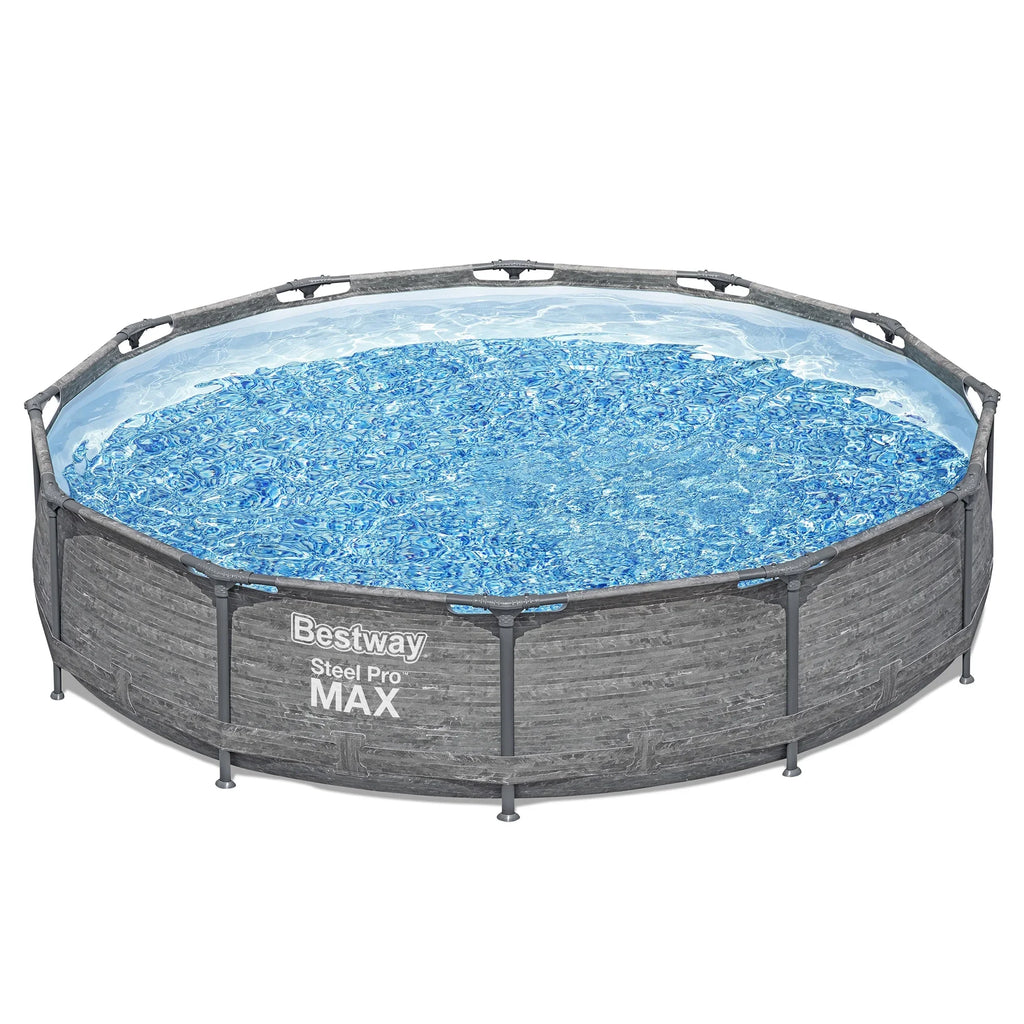 Bestway Steel Pro MAX 12' x 30" Above Ground Outdoor Swimming Pool Set