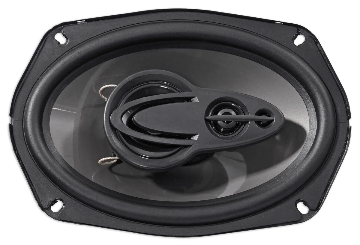 (4) Rockville RV69.4A 6x9" 1000w 4-Way Car Speakers+Quad Speaker Enclosure Box