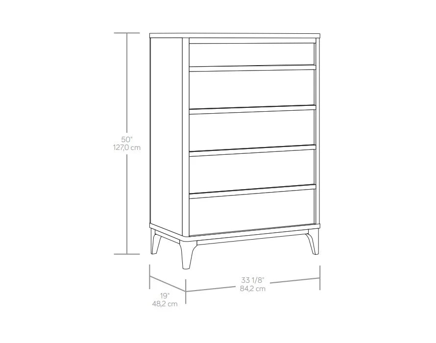 Better Homes & Gardens Greyson 5-Drawer Dresser, Acorn Finish