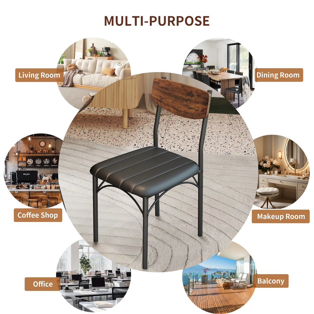 Anyact 42 Inch Rustic Round Dining Table, Circle Dining Table for Dining Room, Home(Only Table)