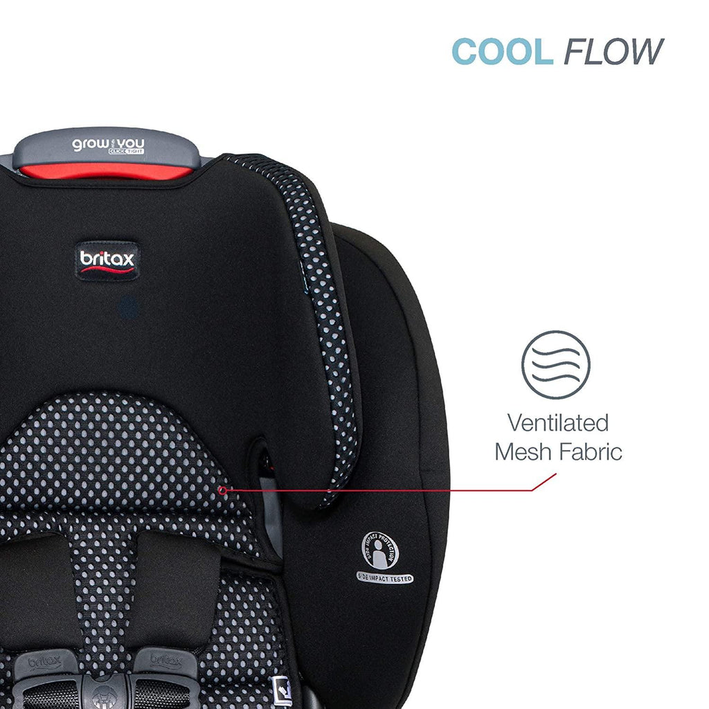 Britax Grow With You ClickTight Harness-2-Booster Car Seat. 2-in-1 High Back Booster. Cool Flow Grey