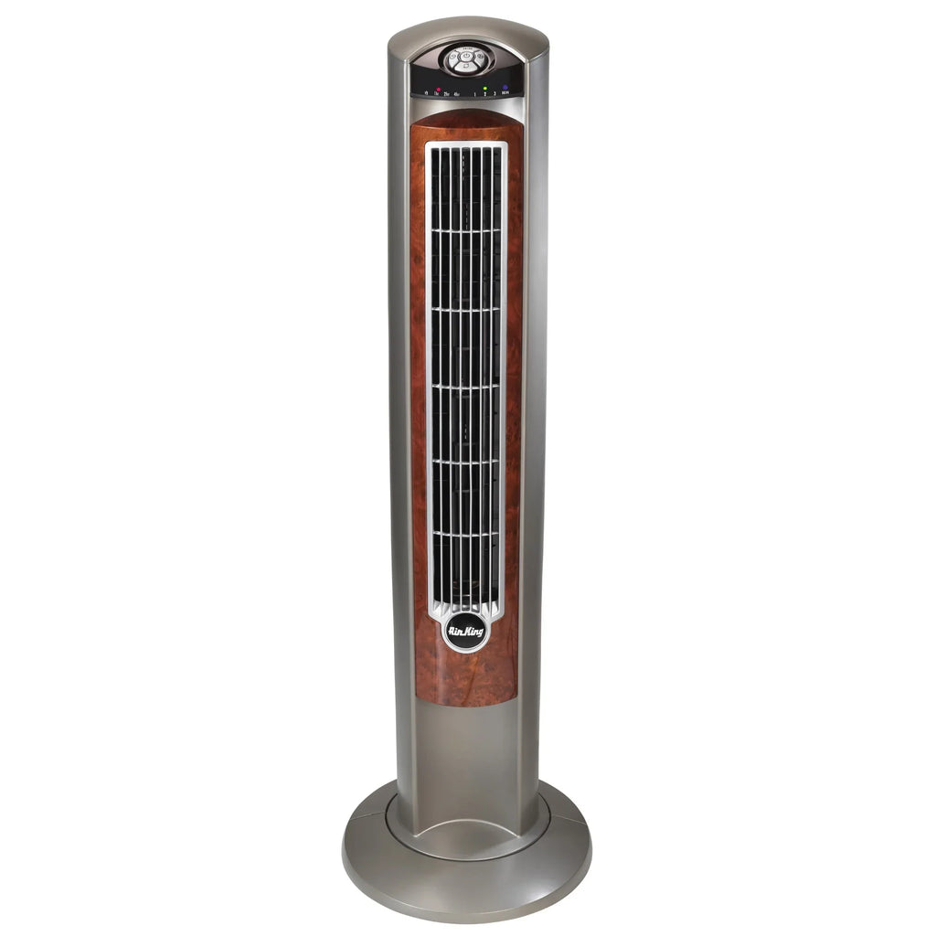Air King Wind Curve 42" 3 Speed Fresh Air Ionizer Tower Fan with Remote Control, 9554