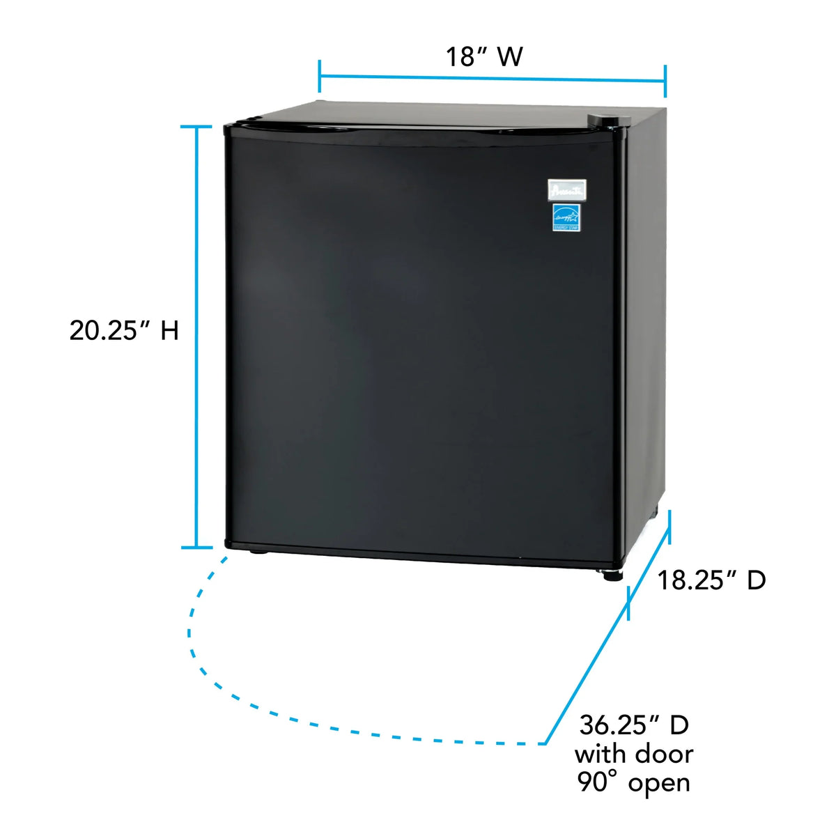 Avanti 1.7?cu. ft.?Compact Refrigerator, in Stainless Steel (AR17T3S)