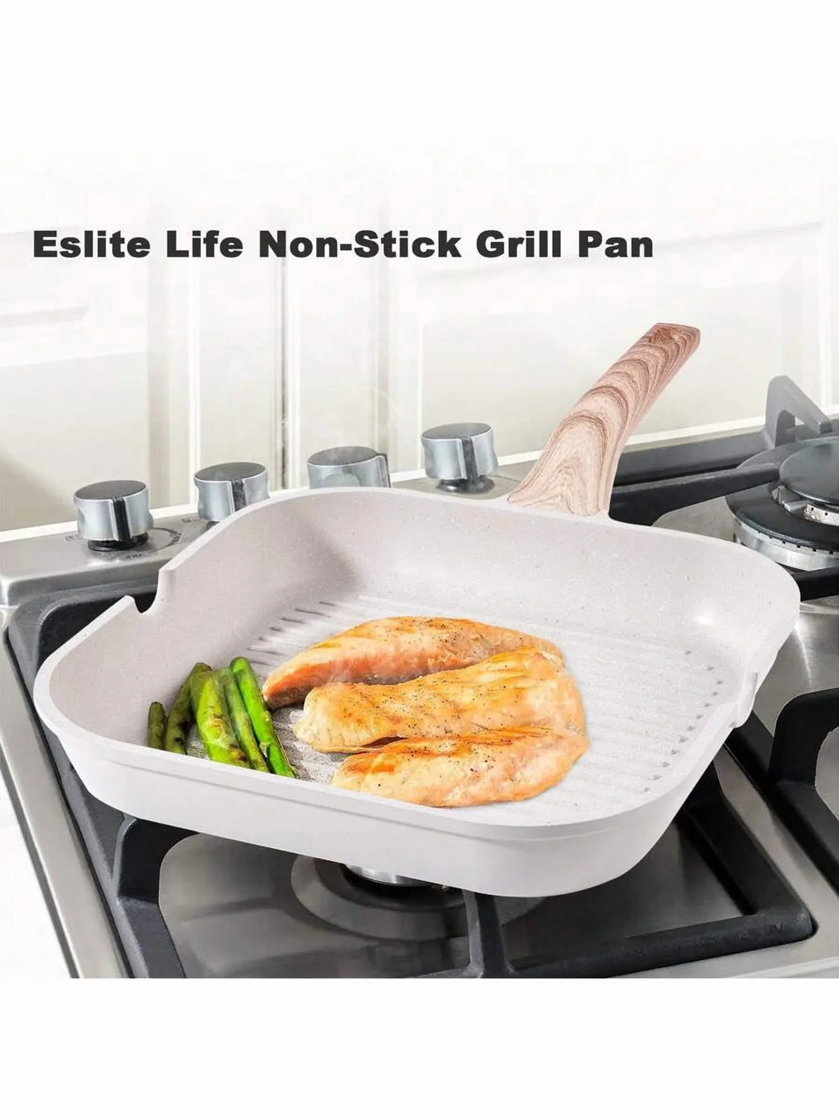 Caannasweis Pots And Pans Set Nonstick Cookware Sets Kitchen Cooking Pot Granite Frying Pans 20 Pieces