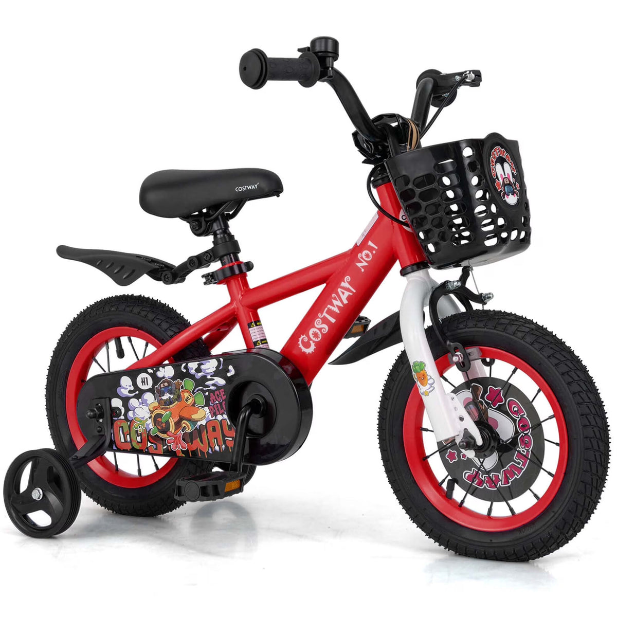 Costway 16" Kid’s Bike for 4-7 with Height-Adjustable Handlebar & Saddle Handbrake Blue