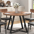 Anyact 42 Inch Rustic Round Dining Table, Circle Dining Table for Dining Room, Home(Only Table)