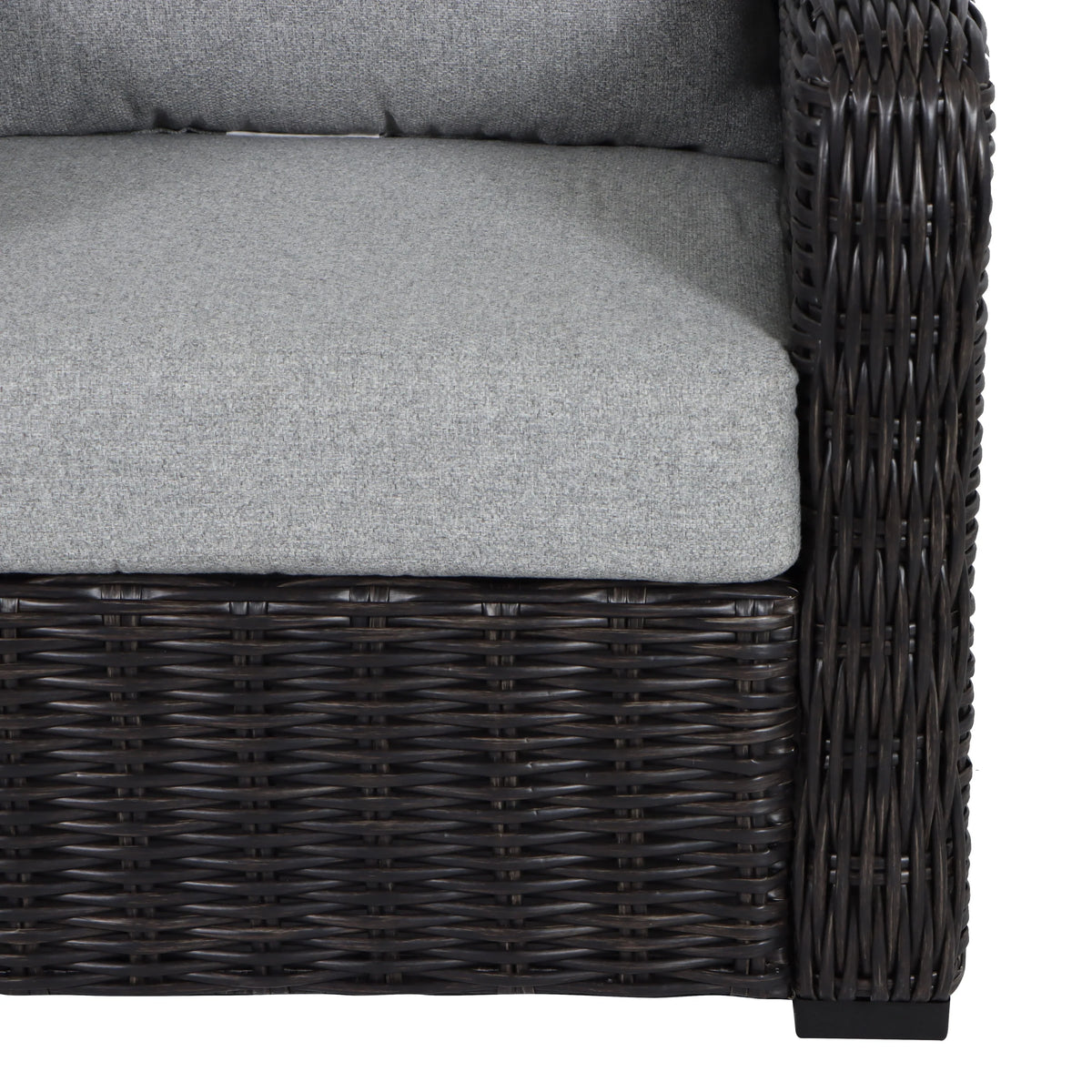Better Homes & Gardens Bellamy  2-Pack Outdoor Wicker Club Lounge Patio Chairs, Dark Brown