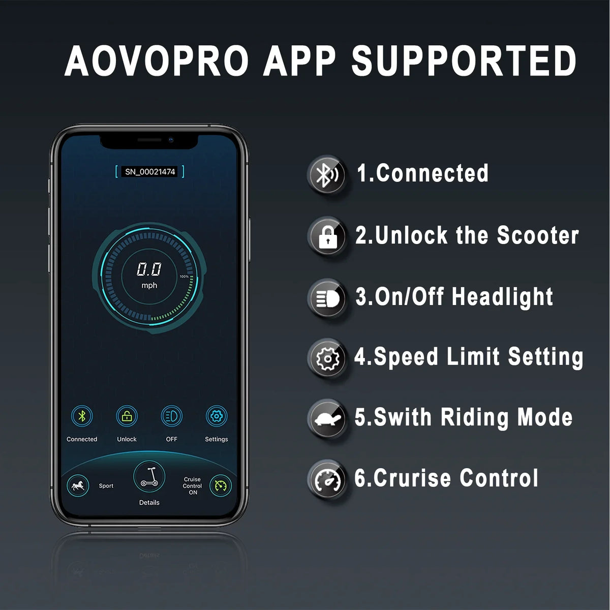 AOVOPRO ES80 350W 8.5' Foldable Electric Scooter for Adults, 21 Miles Range