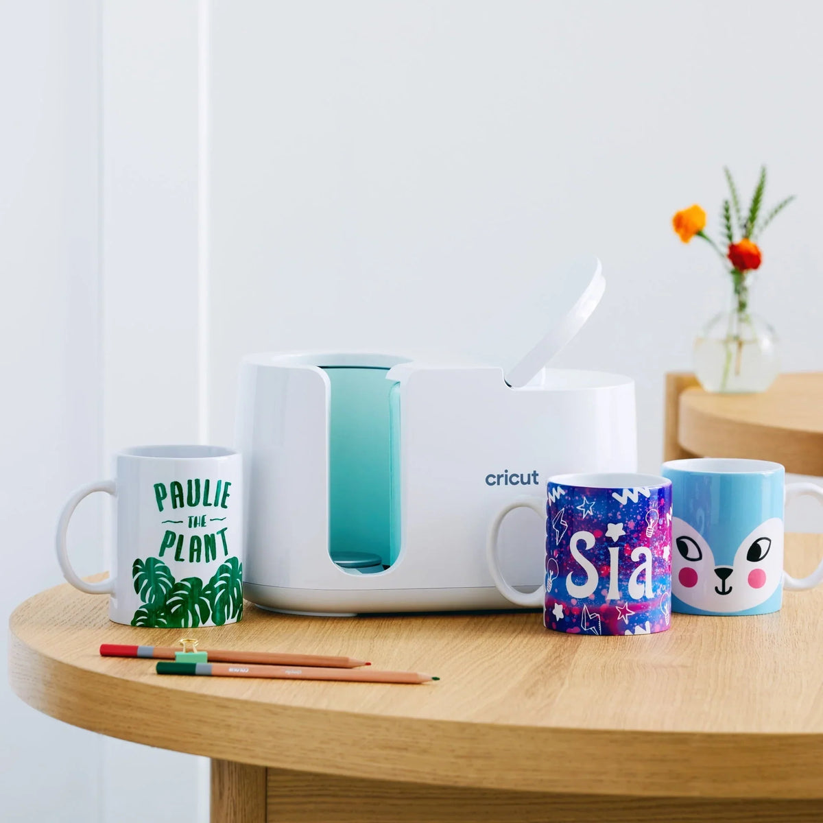 Cricut Mug Heat Press for Sublimation Mug Projects- Buffalo Check and more Infusible Ink, Transfer Sheets, Mug Blanks Bundle