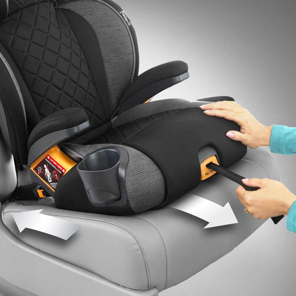 Chicco KidFit Zip Plus 2-in-1 Belt Positioning Booster Car Seat - Taurus (Black/Grey). New