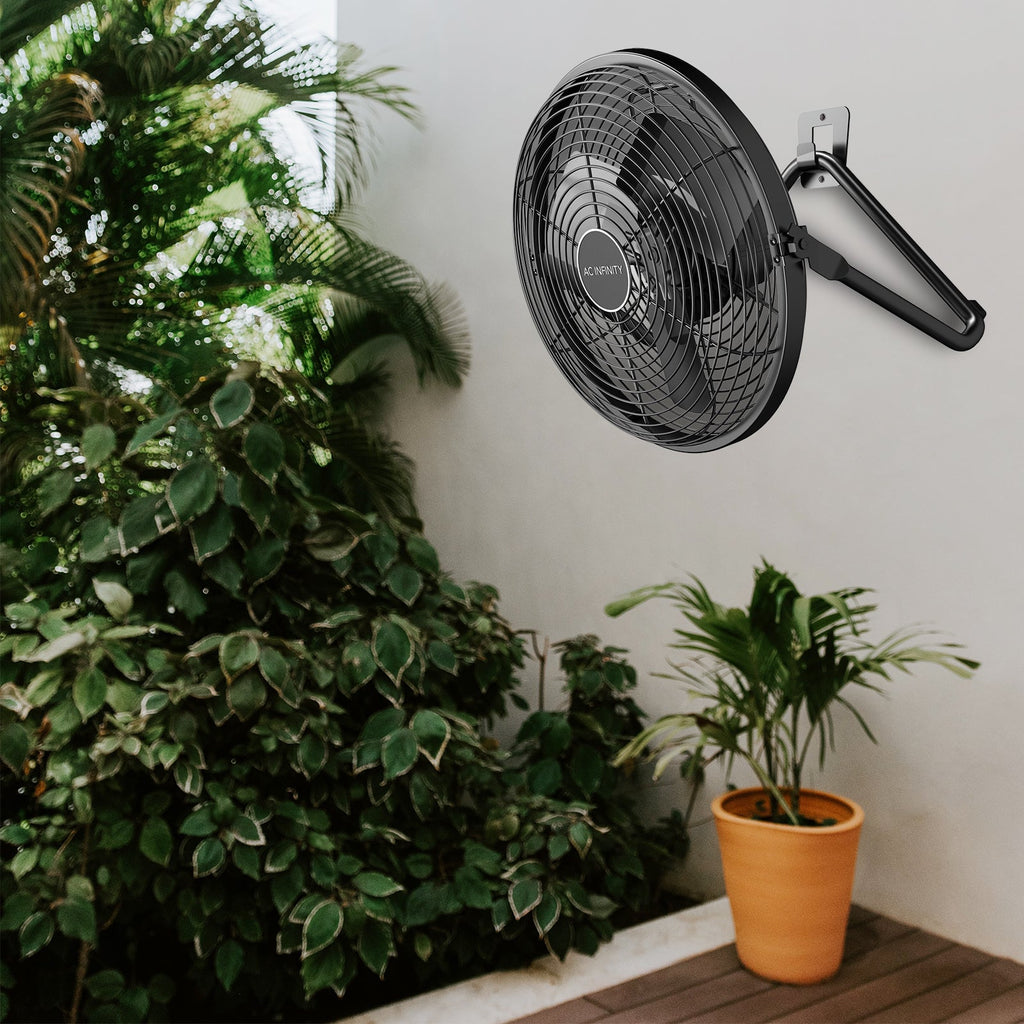 AC Infinity 10-Speed Wireless Remote EC-Motor High-Velocity Wall Mount Floor Fan