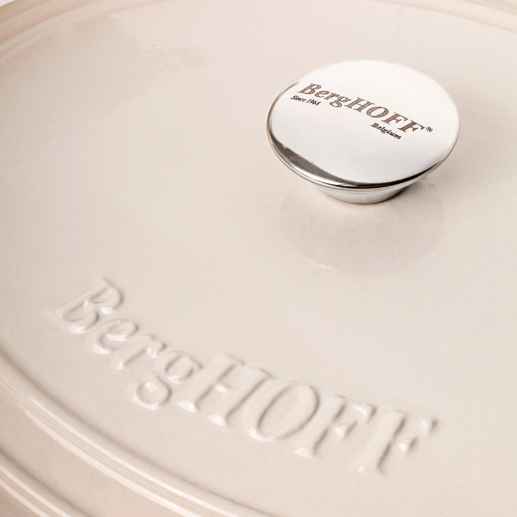 BergHOFF Neo 4Pc Cast Iron Set: 3qt. Covered Dutch Oven & 7qt. Covered Stockpot, Blue