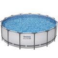 Bestway: Steel Pro MAX 15' X 48" Above Ground Pool Set - 4231 Gallon, Outdoor Family Pool, Corrosion & Puncture Resistant, Includes Filter, Pump, Ladder & Cover