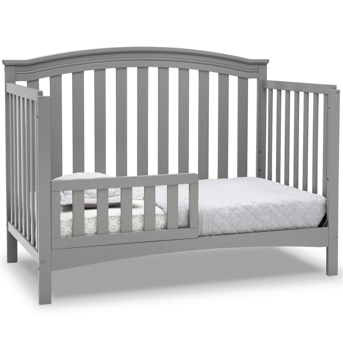 Delta Children Waverly 6-in-1 Convertible Baby Crib. Grey