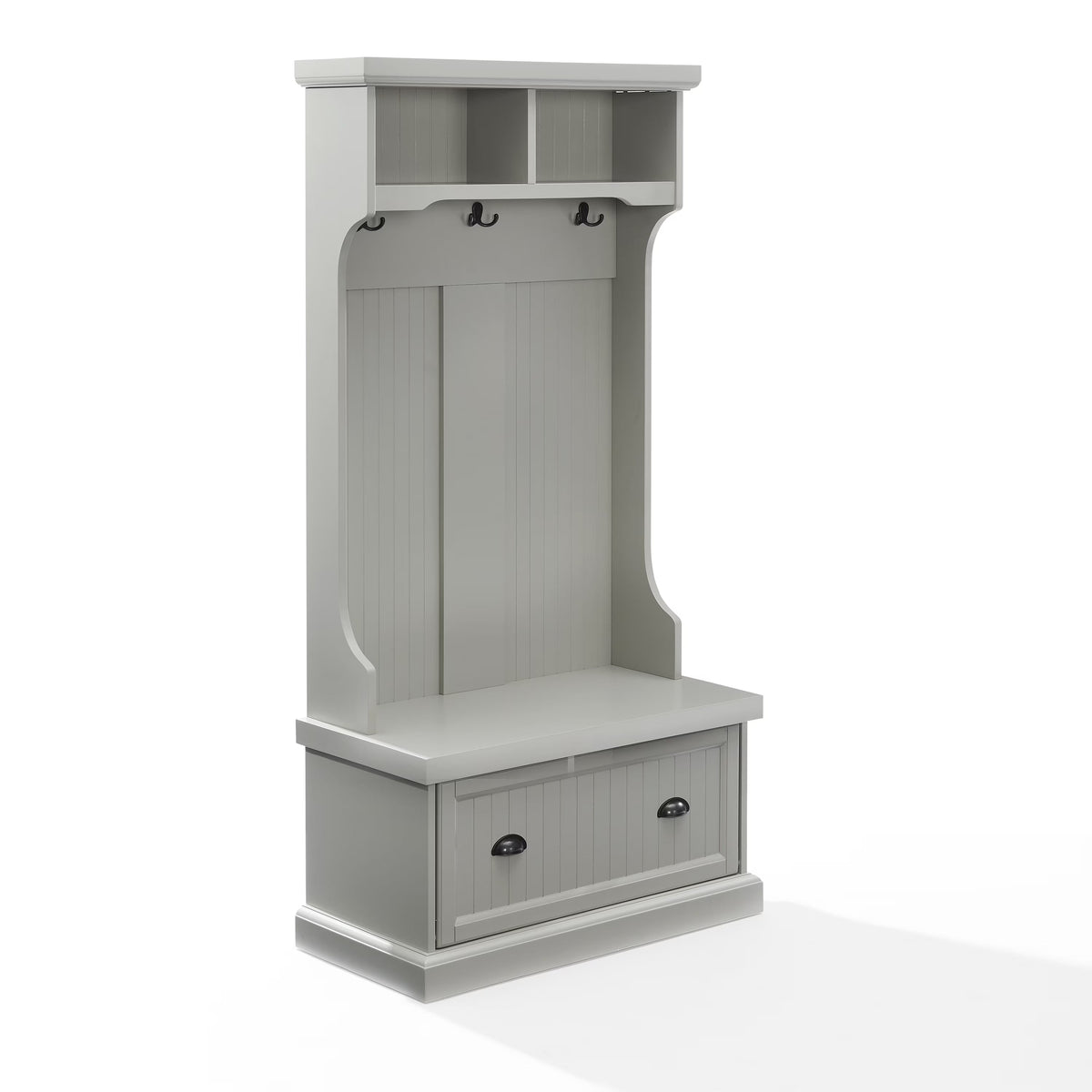 Crosley Furniture Shoreline Coastal MDF Wood Hall Tree in White