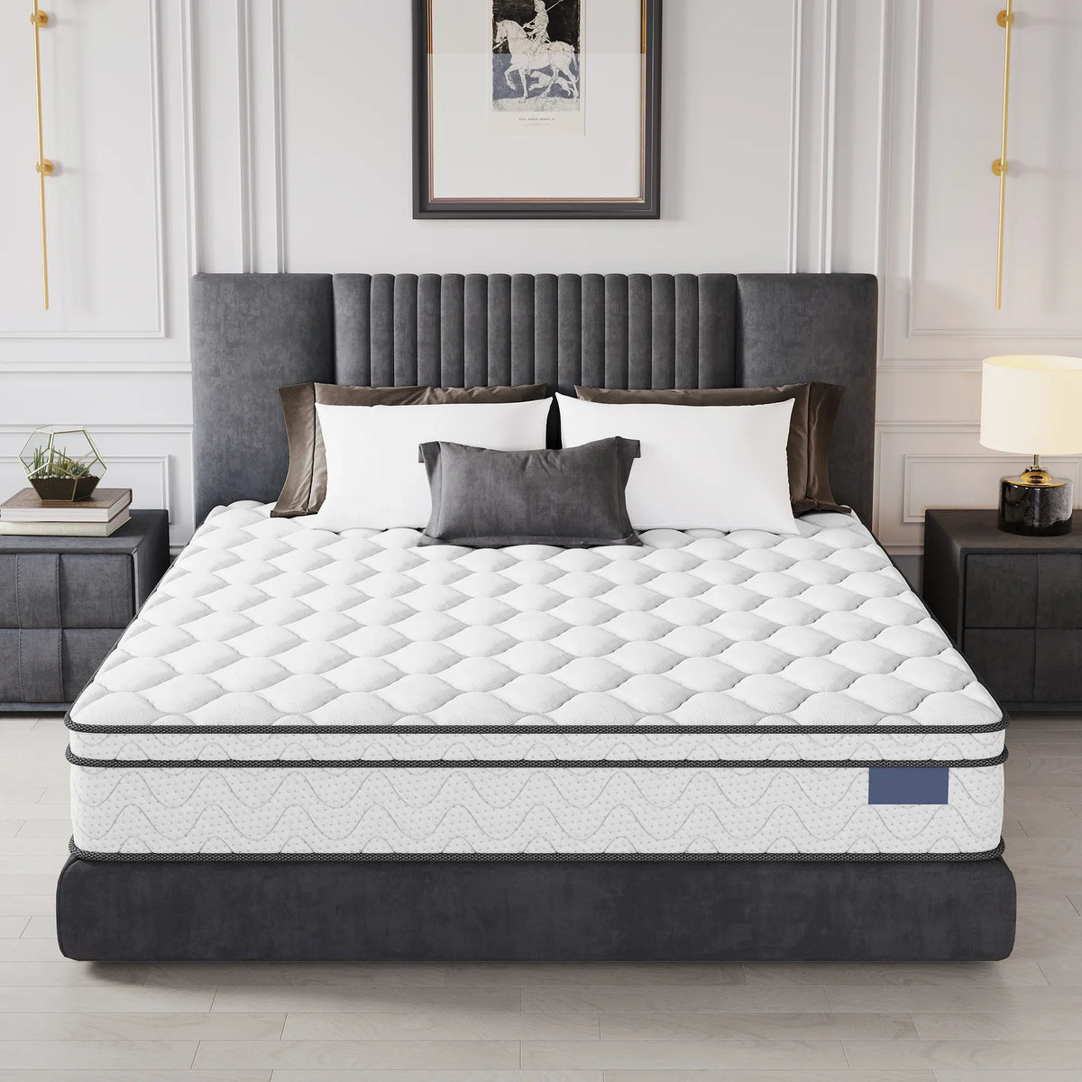 9 Inch Twin-XL Mattress, CertiPUR-US Certified Memory Foam Hybrid Mattress in a Box, Medium Firm Bed Mattress for Kids, Teens & Adults, Neche Single Mattress with Pressure Relief & Support