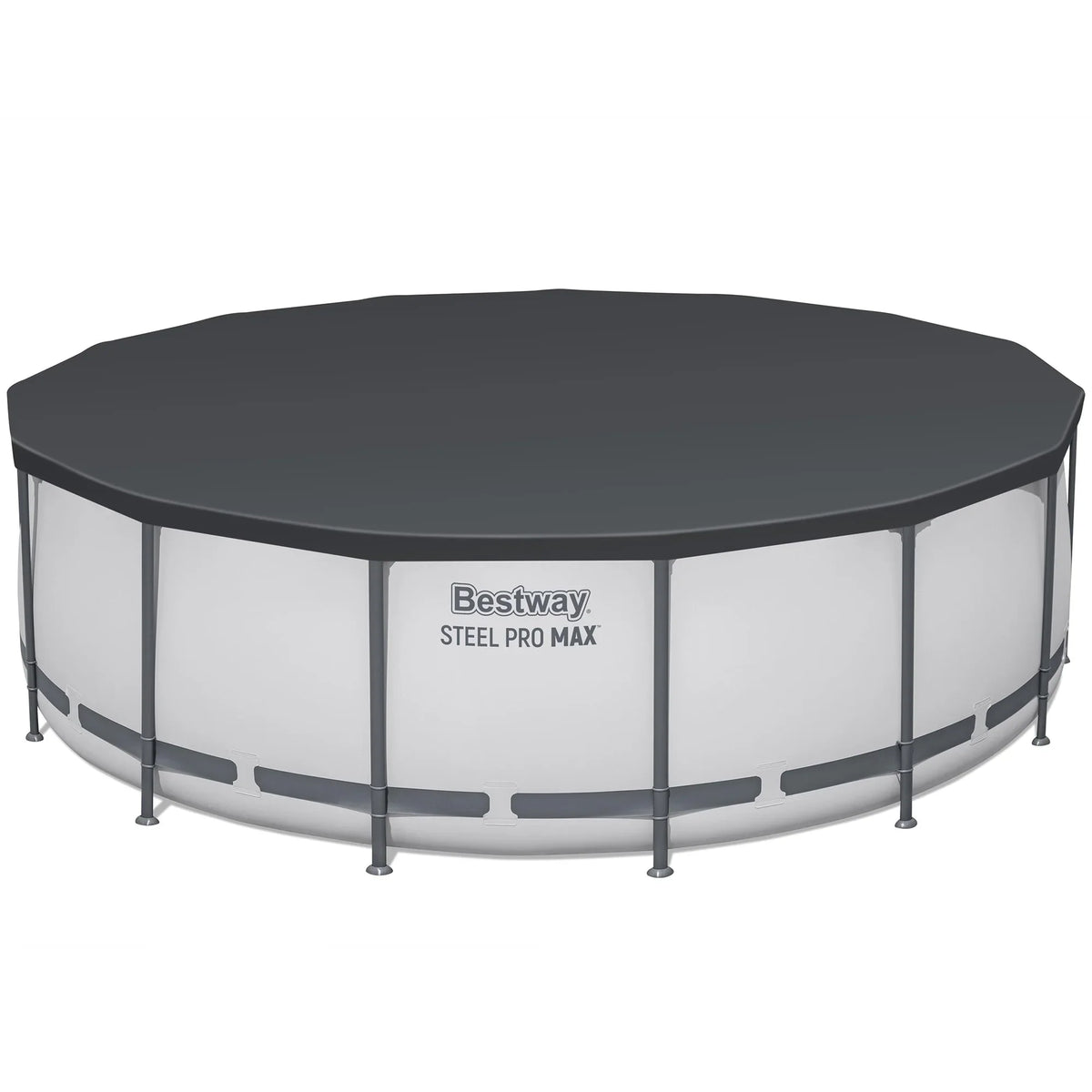 Bestway: Steel Pro MAX 15' X 48" Above Ground Pool Set - 4231 Gallon, Outdoor Family Pool, Corrosion & Puncture Resistant, Includes Filter, Pump, Ladder & Cover