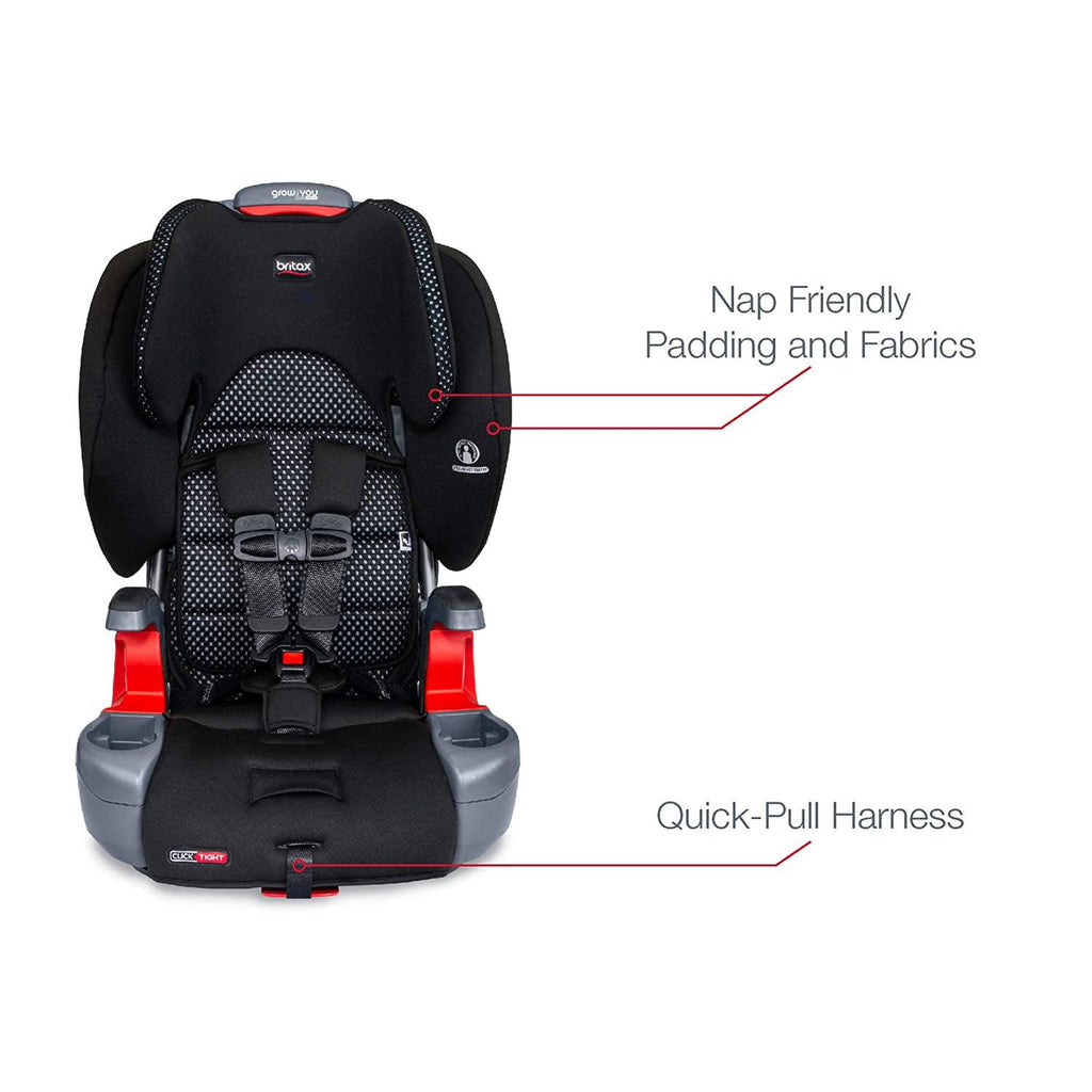 Britax Grow With You ClickTight Harness-2-Booster Car Seat. 2-in-1 High Back Booster. Cool Flow Grey