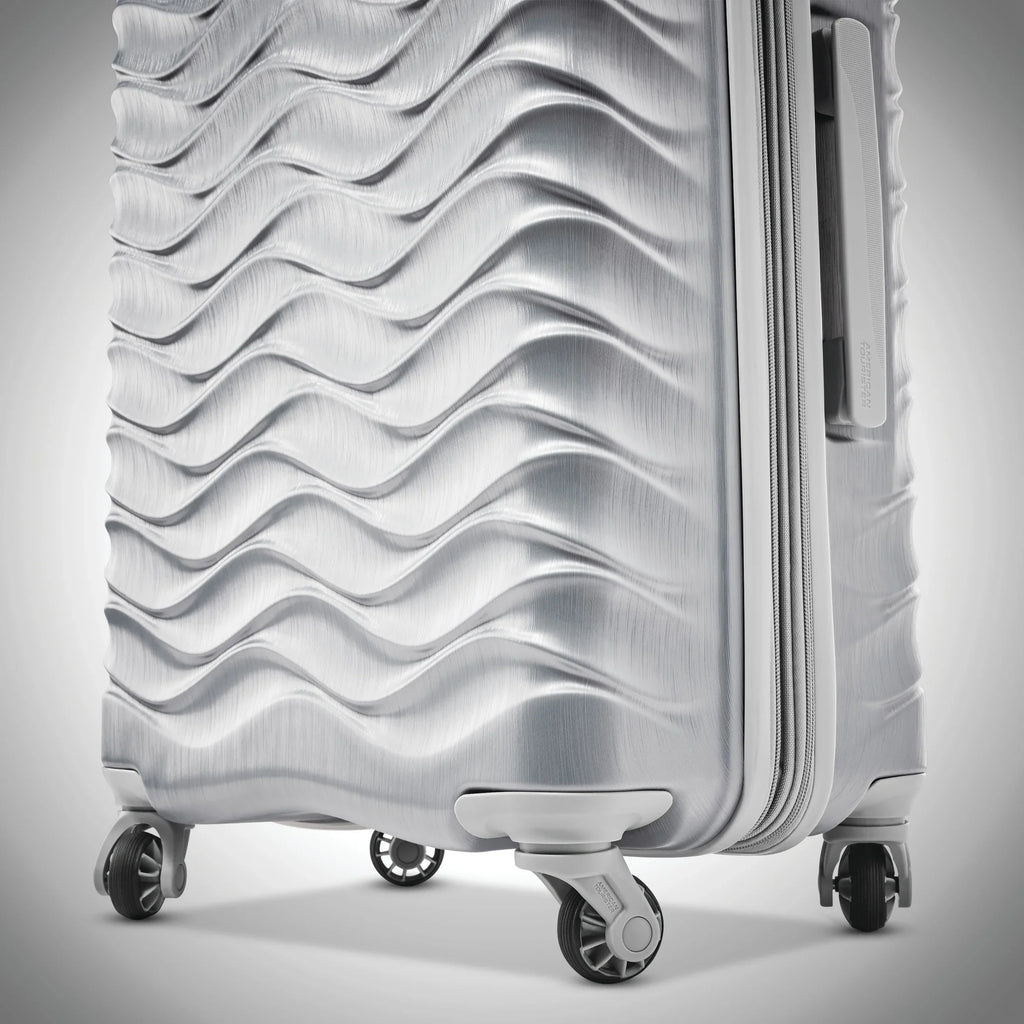 American Tourister Pirouette NXT Hardside Large Checked Luggage with Spinner Wheels - Ultramarine