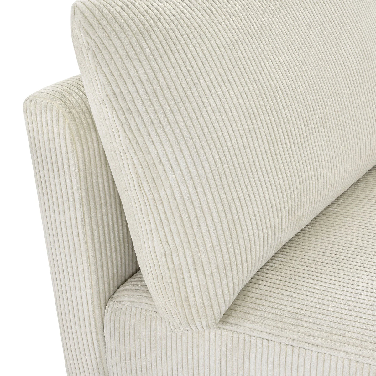Beautiful Drew Modular Sectional Sofa with Ottoman by Drew Barrymore, Gray Fabric