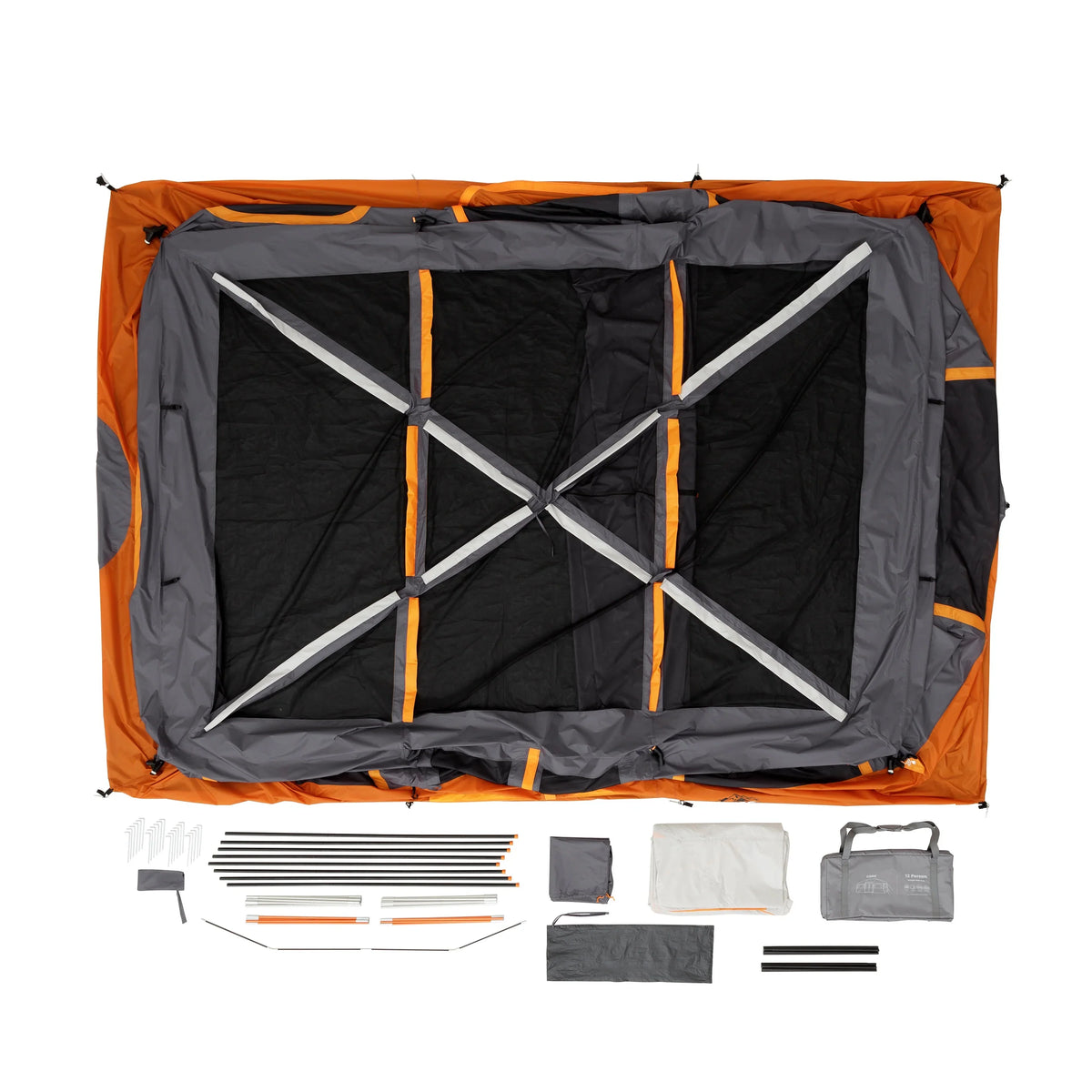 Core Equipment 12 Person Straight Wall Cabin Camping Tent
