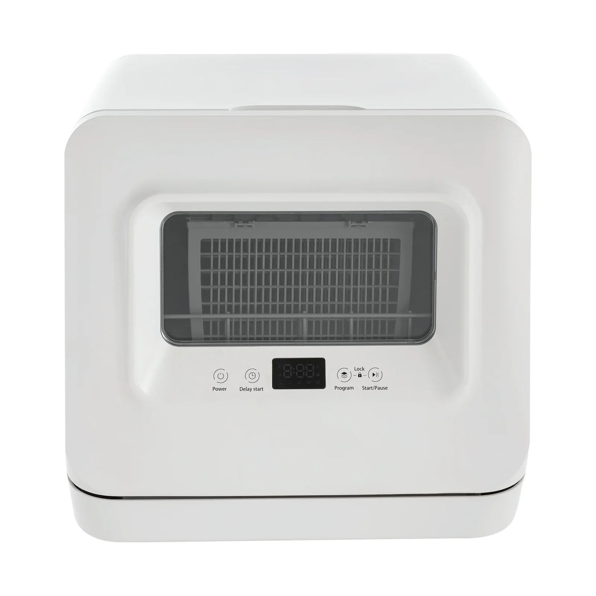Compact Countertop Dishwasher �?6-8 Place Settings, 4 Washing Modes, Efficient 785W Power, Low Noise, Automatic Drying, Ideal for Small Kitchens and Apartments