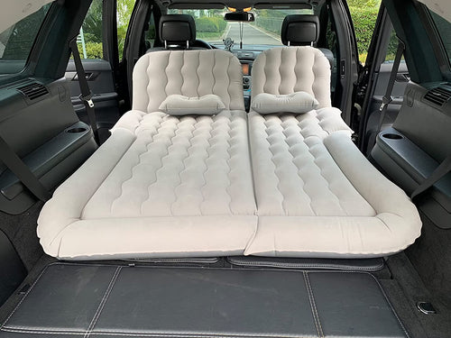 3 in 1 SUV Air Matterss | Car Mattress with Electric Air Pump-2 Support Fillers & 2 Pillows Fits SUV|MPV|Minivan for Road Trip Camping Black