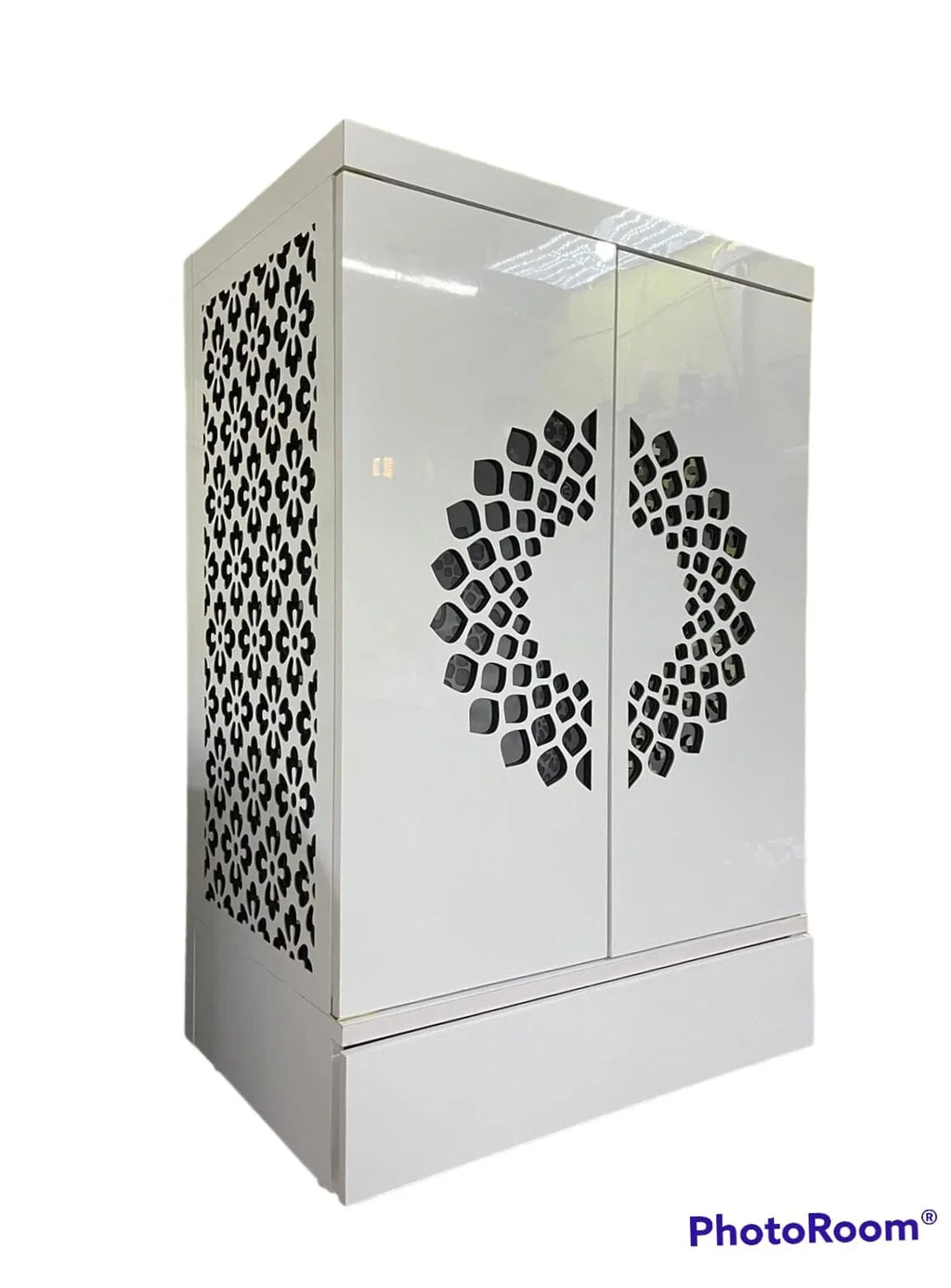 Customized Wooden Cabinet Desginer Mandir With LED / Mandir For Home & Office / Temple For Home / Pooja Ghar / Mandir With Lights /Storage