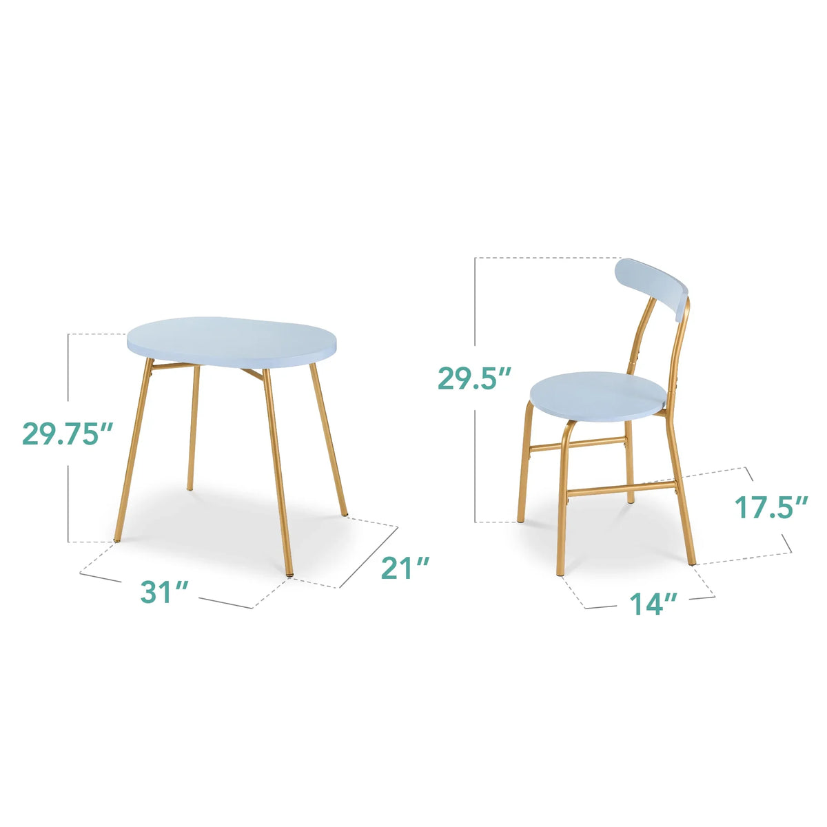 Best Choice Products 3-Piece Modern Oval Dining Table Set, Small Kitchen Dinette w/ 2 Chairs - Black/Black