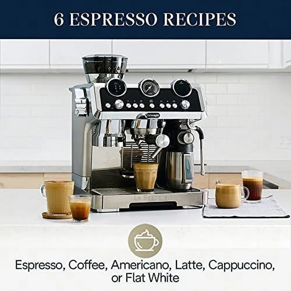 De'Longhi EC9665M La Specialista Maestro Espresso Machine, Stainless Steel, Silver,Black