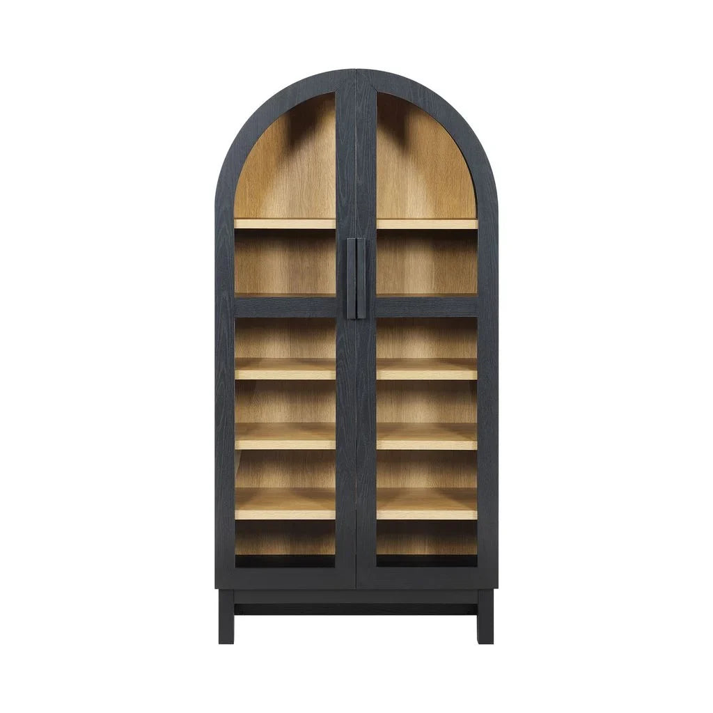 Better Homes & Gardens Juliet Arch Accent Cabinet, Black Finish