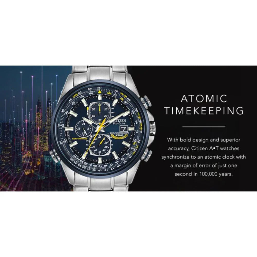 Citizen Men's Eco Drive Blue Angels World Chronograph AT Watch AT8020-54L