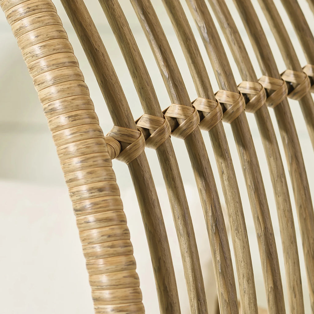 Better Homes & Gardens Bellamy Round Wicker Outdoor Lounge Chair, Beige