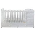 AFG Daphne 2 in 1 Convertible Crib and Changer White