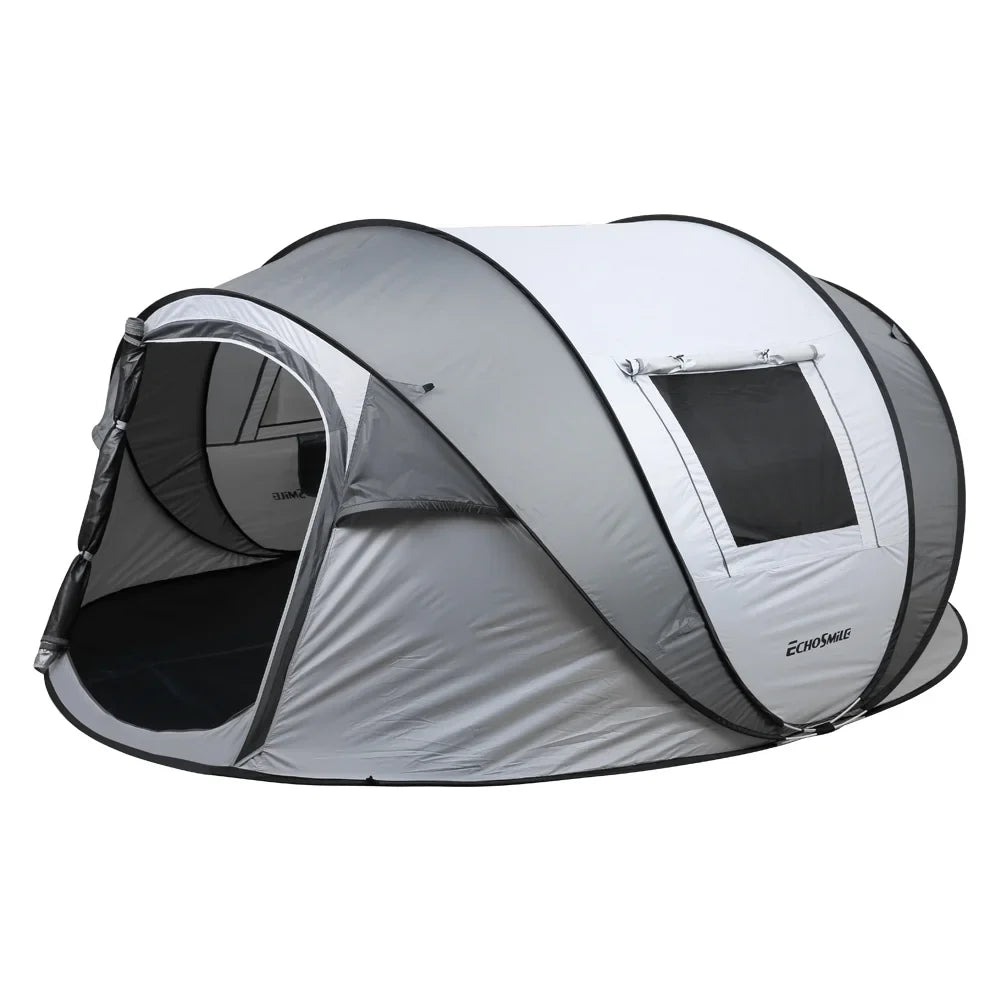 , 4-6 Persons White + Gray Pop-Up Boat Tent, , ,