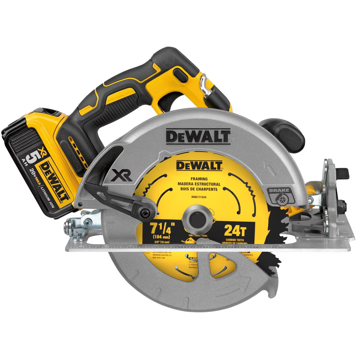 DeWalt 20V Max Brushless 7-1/4 Circ Saw Kit