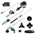 9 In 1 Multi-Functional Trimming Tool With Gas Pole Saw Hedge Trimmer Grass Trimmer Brush Cutter 38cc 6500RPM 4-Cycle Garden Tools