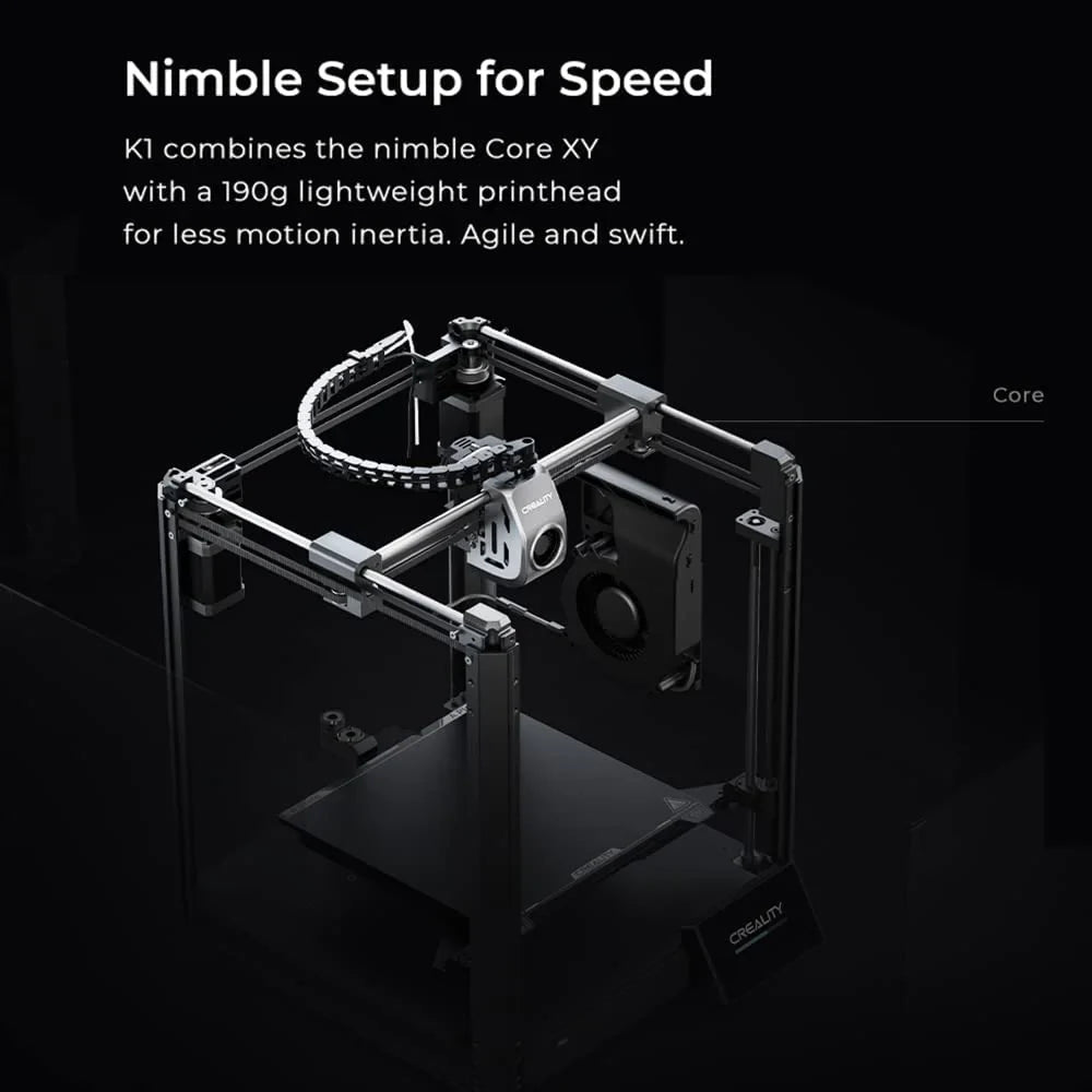 Comgrow Creality Smart G Auto Leveling 3D Printer with Dual-Gear Extruder, PLA ABS FLEXIBLE 250mm